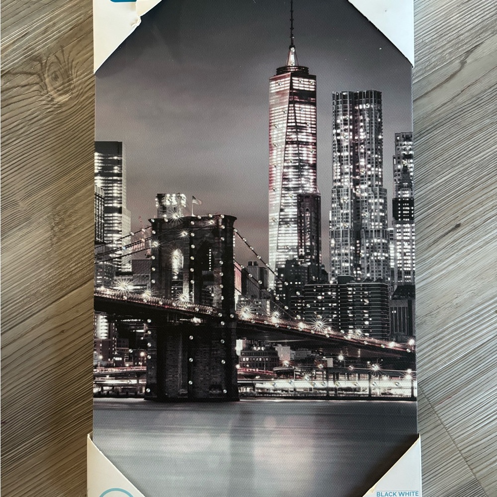 Black & White Cityscape Canvas Wall Art